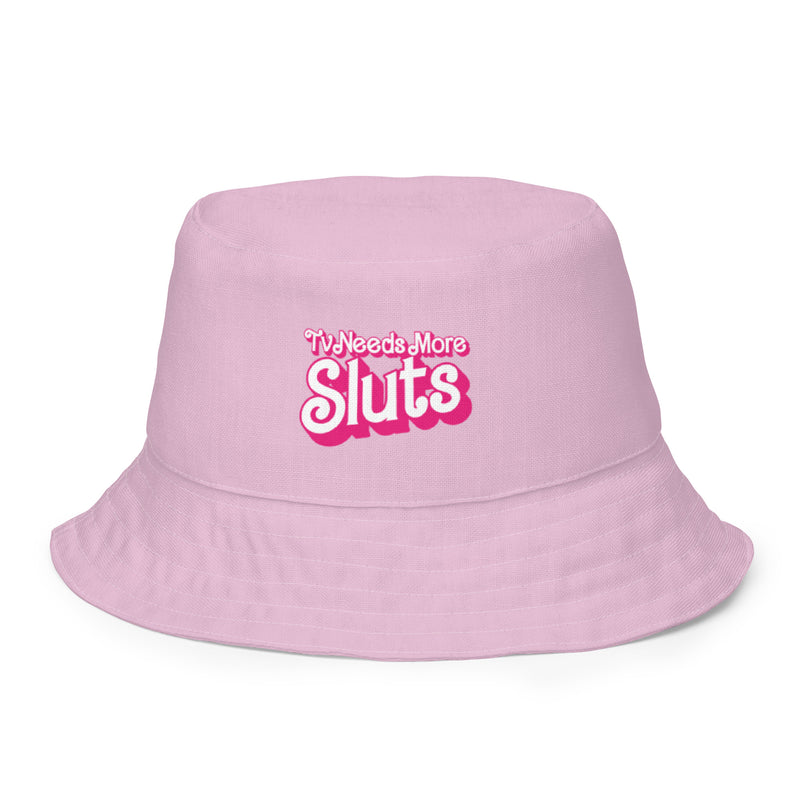 TV, I Say: Pink What TV Needs Reversable Bucket Hat