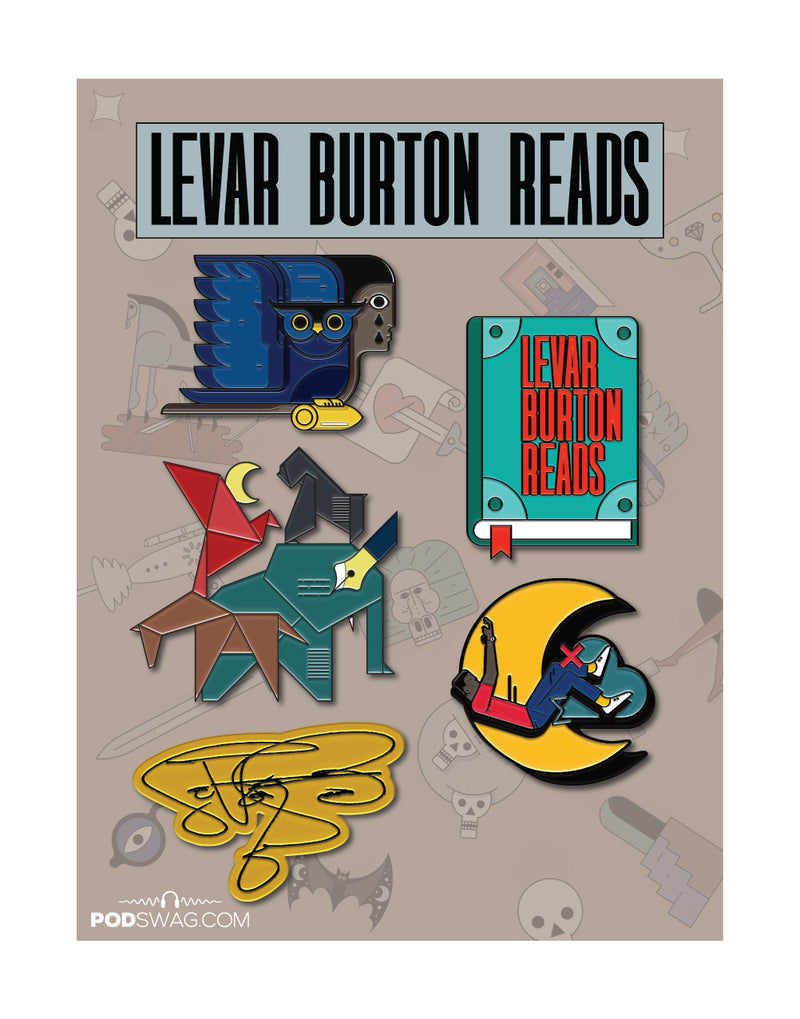 LeVar Burton Reads: Enamel Pin Set