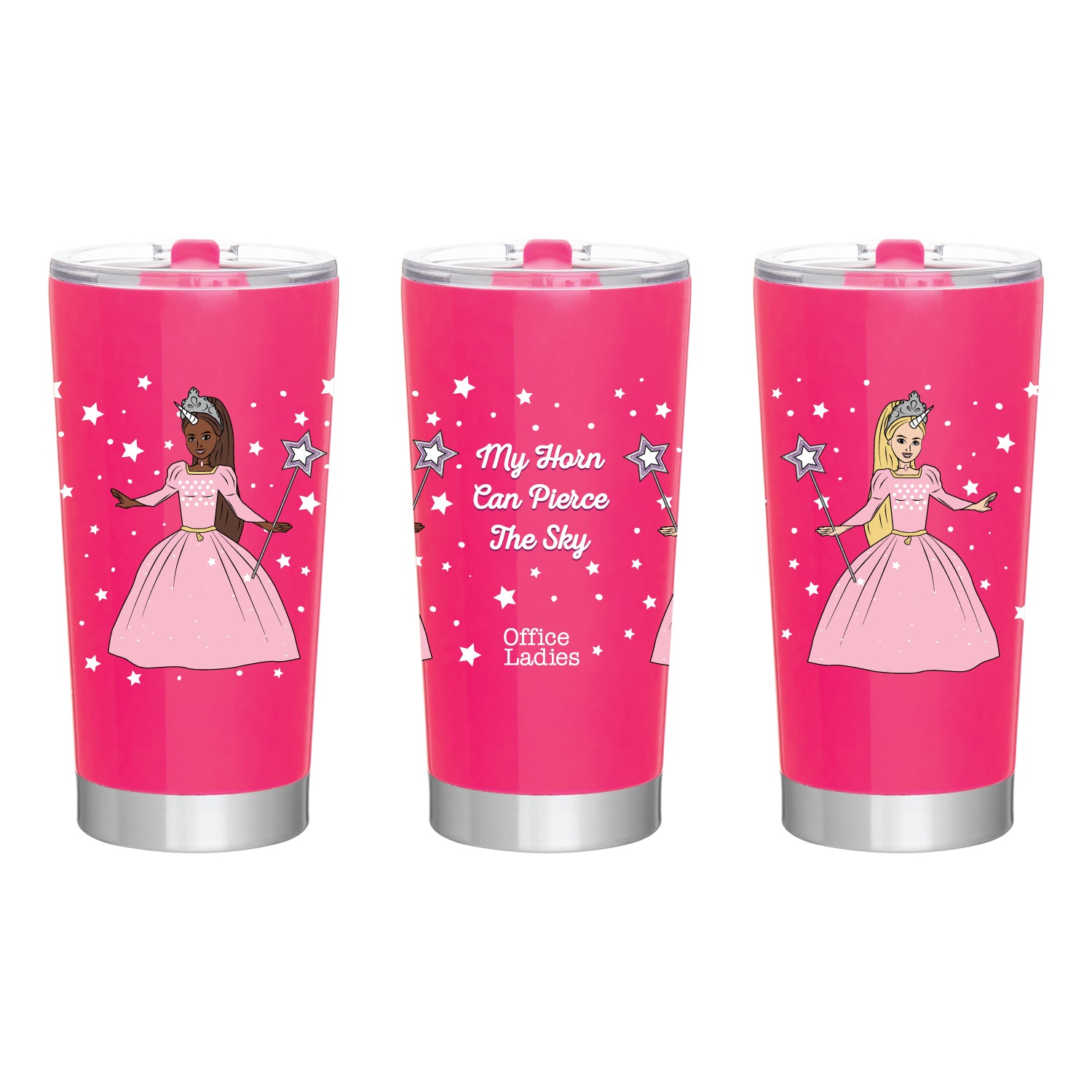 Kyra Pink Large Tumbler - Keep Your Drink Cool and Fashionable