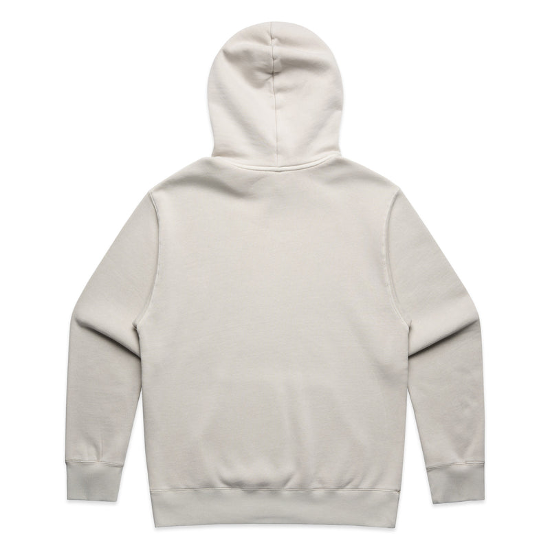 Back view of off-white hoodie shown flat, with no graphics or text on the back.