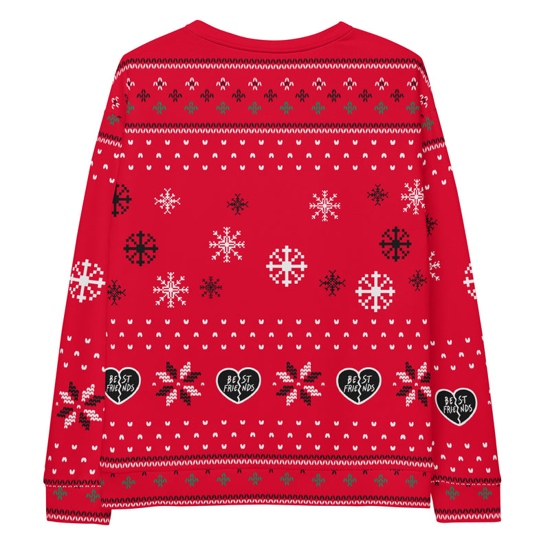 Best Friends: Red "Ugly Sweater" Sweatshirt