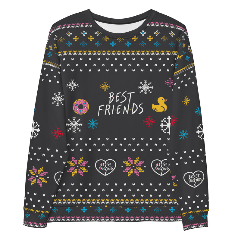 Best Friends: Black "Ugly Sweater" Sweatshirt