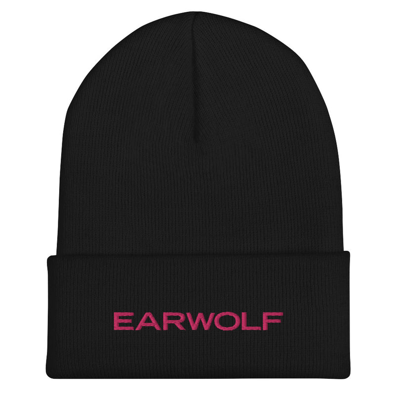 Earwolf: Pink Logo Cuffed Beanie