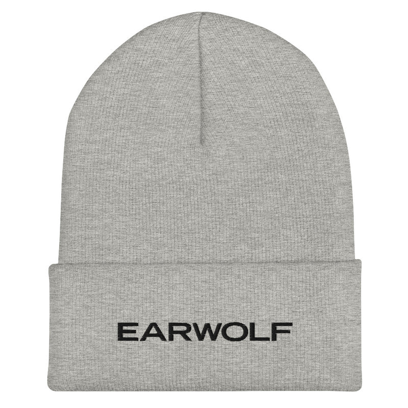 Earwolf: Black Logo Cuffed Beanie