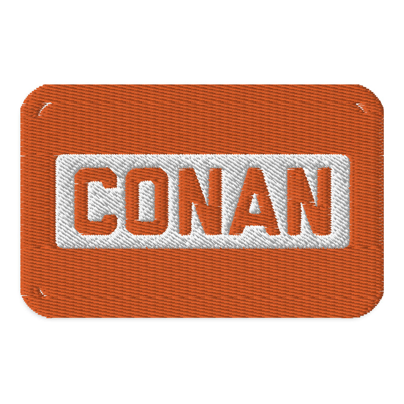 Conan O'Brien Needs A Friend: Orange All Caps Embroidered Patch