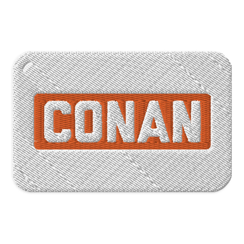 Conan O'Brien Needs A Friend: White All Caps Embroidered Patch