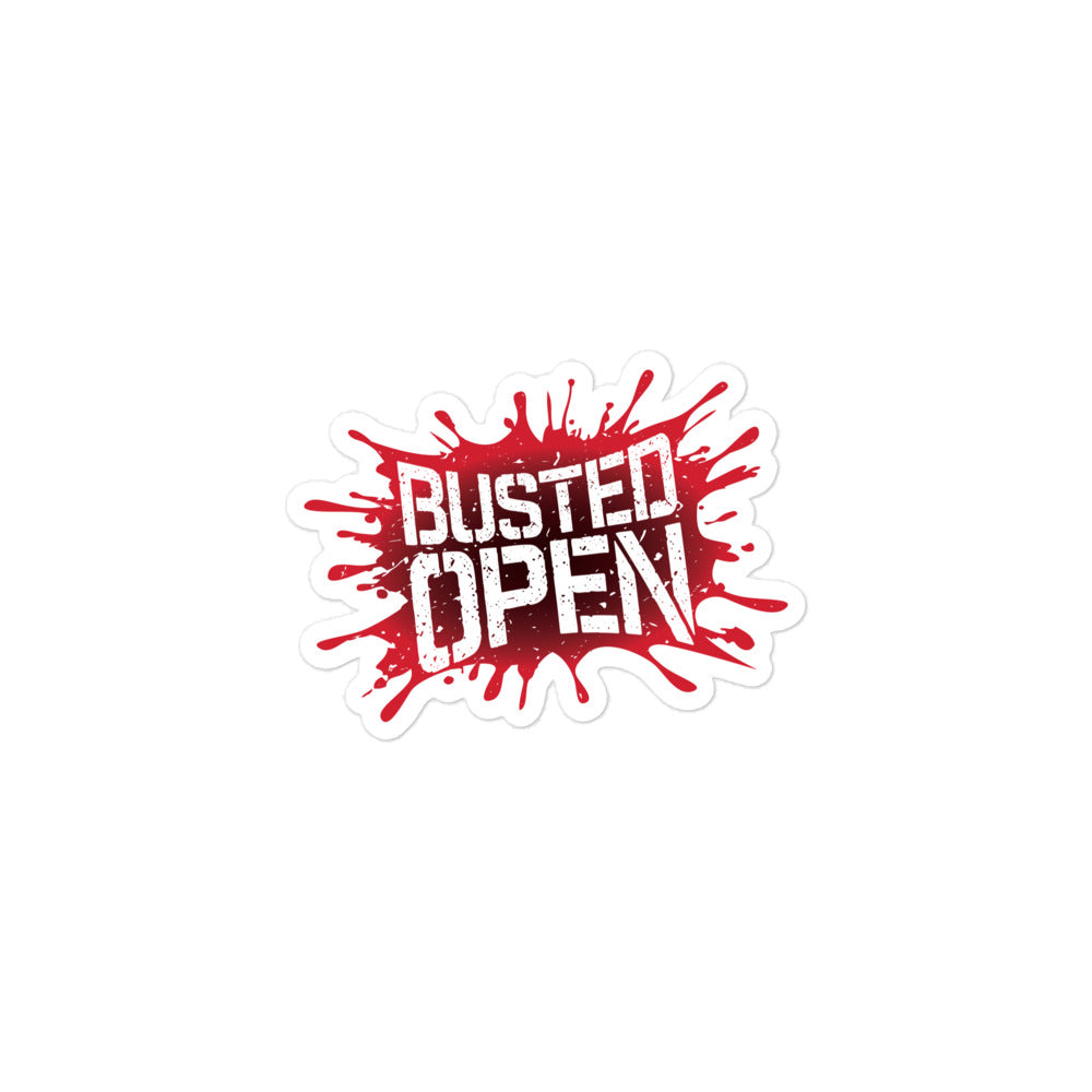 Busted Open: Bloody Good Sticker | PodSwag