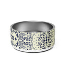 Ceramic pet bowl featuring a decorative design and the logo 'TEAMCOCO' in bold letters