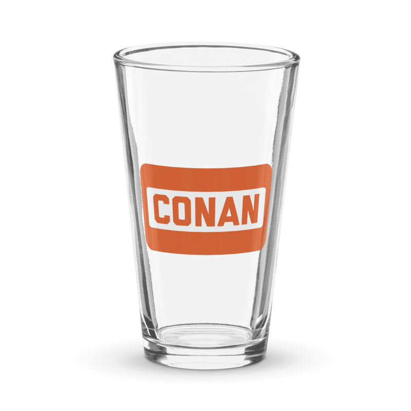 Conan O'Brien Needs A Friend: All Caps Pint Glass