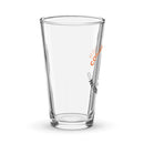 Clear pint glass featuring text 'Conan O'Brien Needs A Friend' with a microphone graphic in the center.