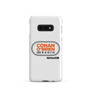 White phone case featuring 'Conan O'Brien Radio' logo and 'SiriusXM' branding