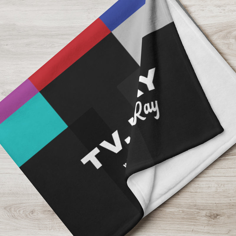 TV, I Say: Color Bars Throw Blanket