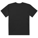 Flat lay back view of black short-sleeve T-shirt with no visible graphics or text, shown plain against a neutral background.