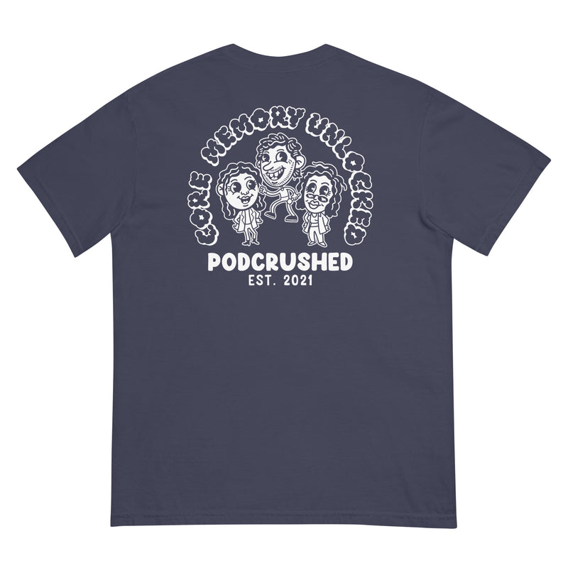 Podcrushed: Navy Core Memory Unlocked T-Shirt