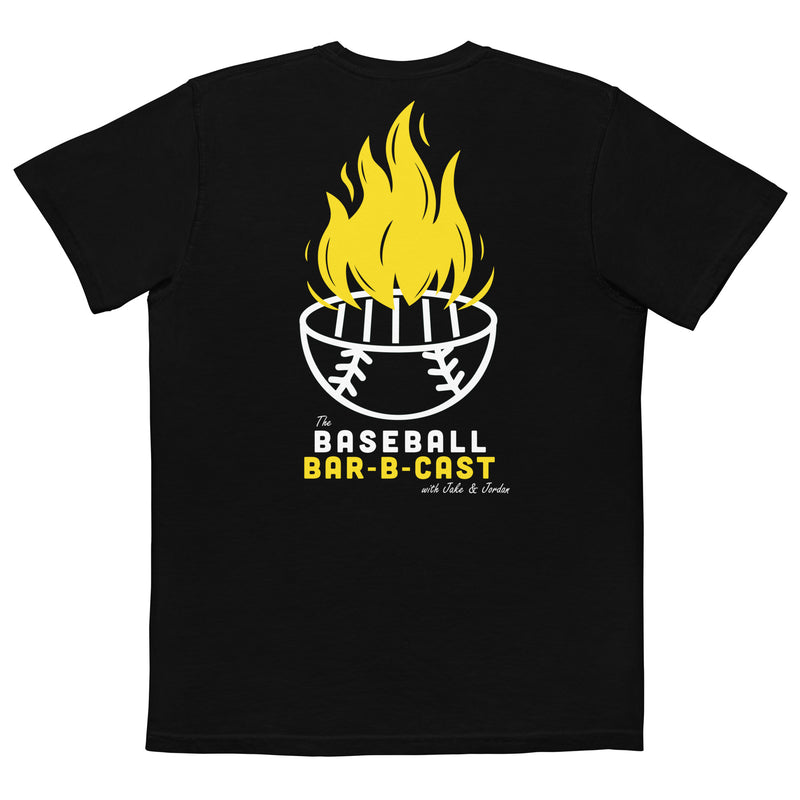 Baseball Bar-B-Cast: Black Pocket T-shirt