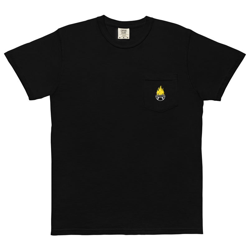 Baseball Bar-B-Cast: Black Pocket T-shirt