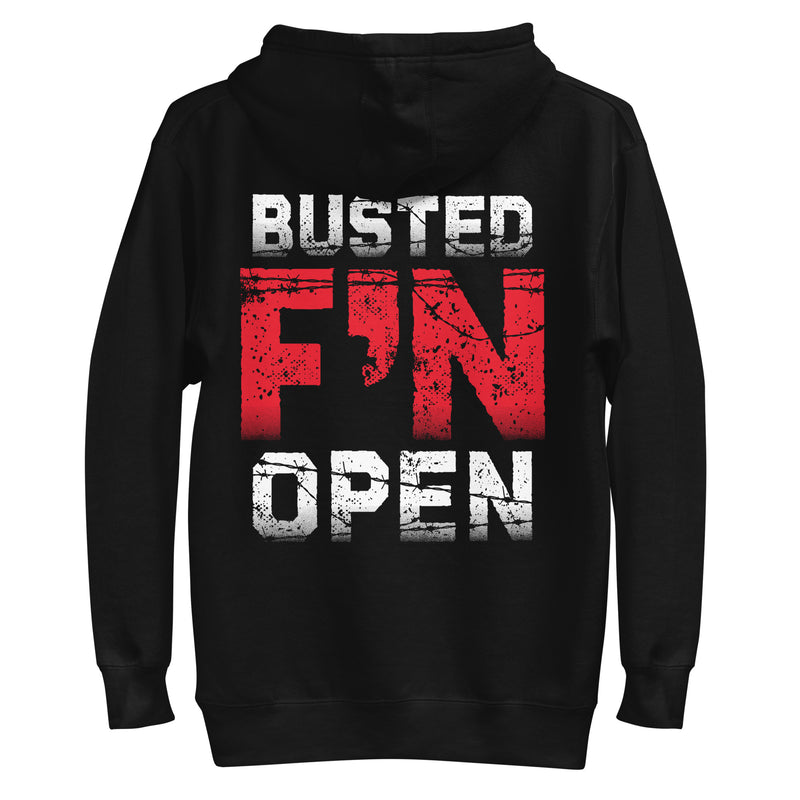 Busted Open: F'N Open Back Print Hoodie