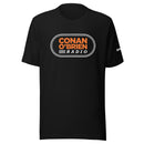 Black t-shirt featuring the text 'Conan O'Brien Radio' in orange and white.