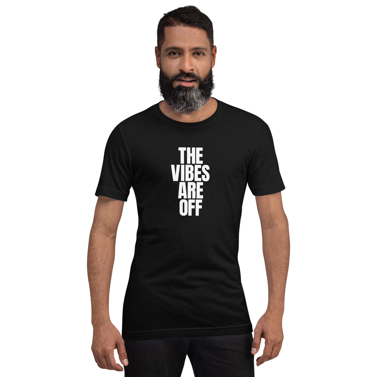 Vibe Check: The Vibes Are Off Black T-shirt | PodSwag