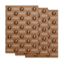 Multiple gift wrap sheets featuring repeating images with 'Better Tomorrow' branding and a Hannah Brown's portrait.