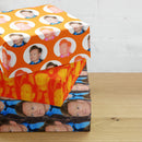 Colorful gift boxes featuring repeated images of Conan.