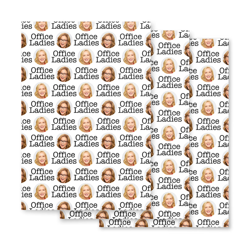 Office Ladies: Faces Wrapping Paper Sheets