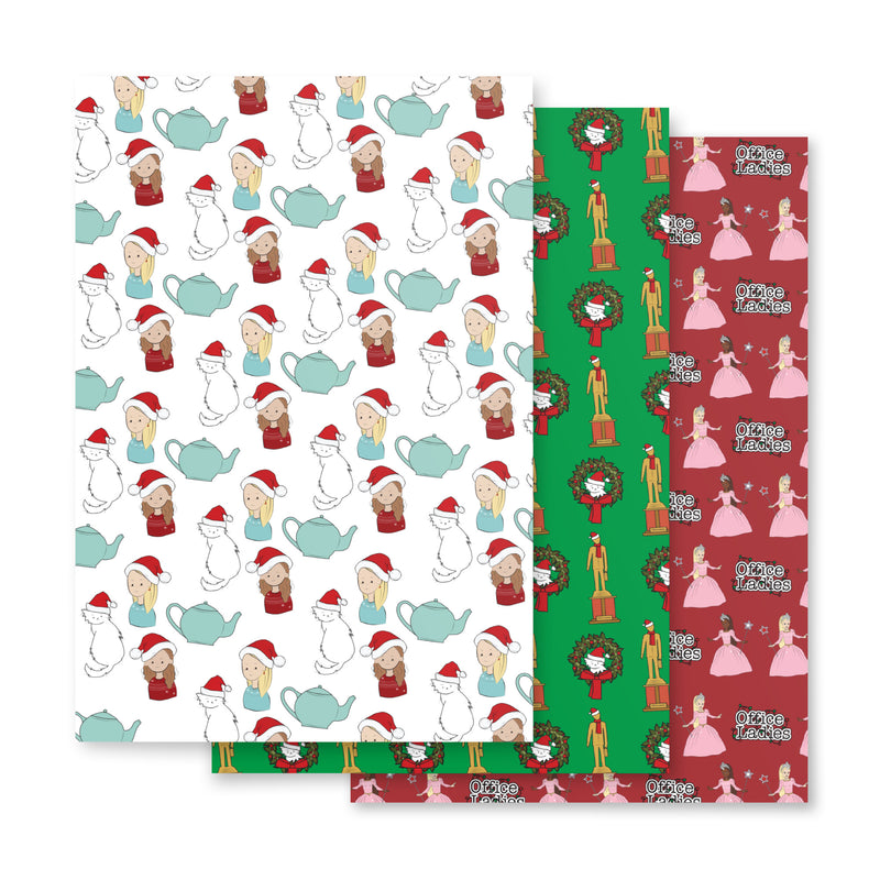 Office Ladies: Icons Holiday Wrapping Paper Sheets