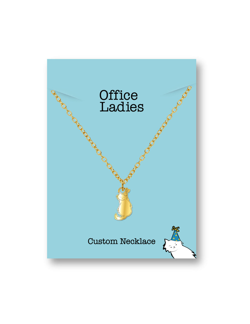 Office Ladies: Gold Sprinkles Necklace