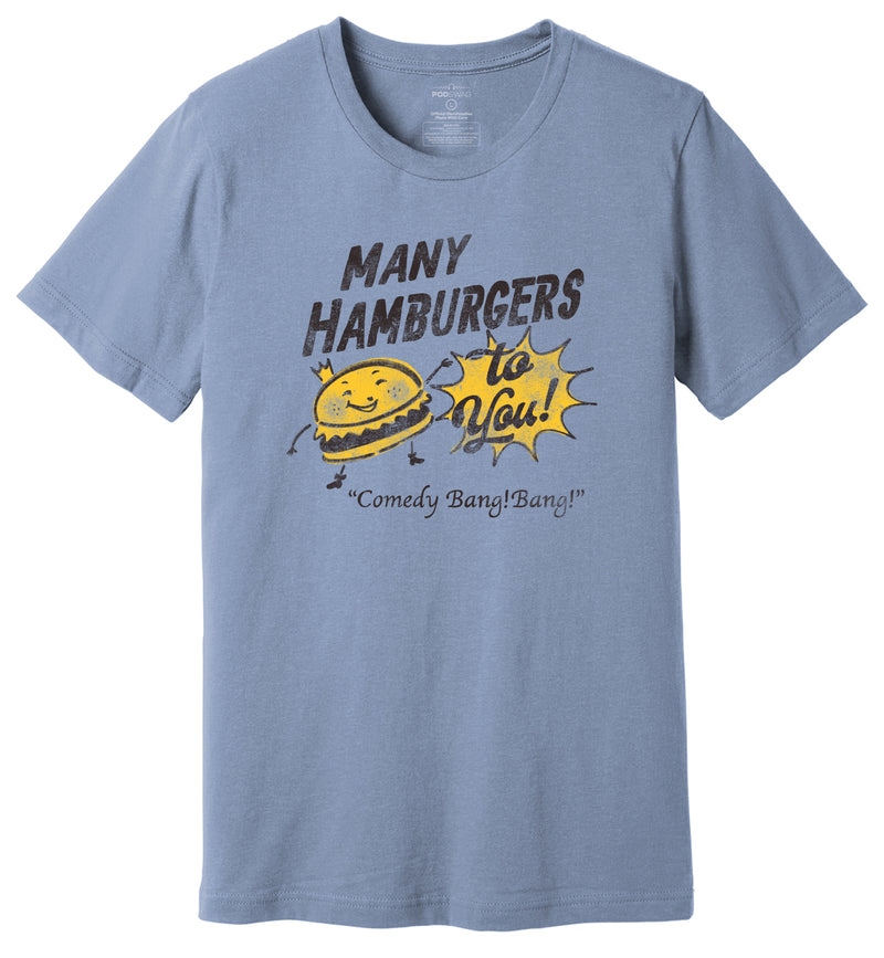 Comedy Bang Bang: Many Hamburgers Tour 2022 T-shirt