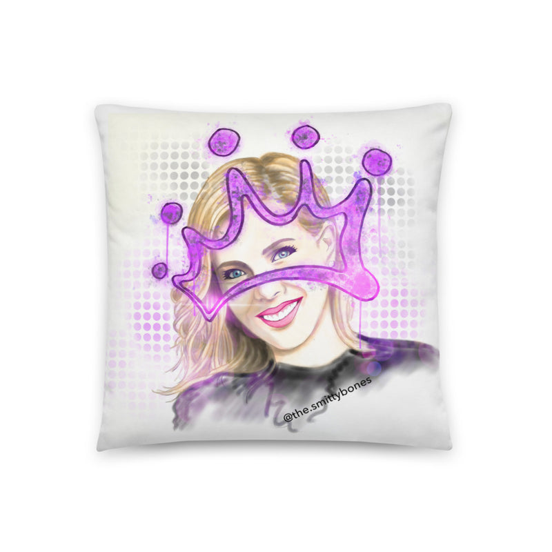 Comedy Royalty: June Throw Pillow