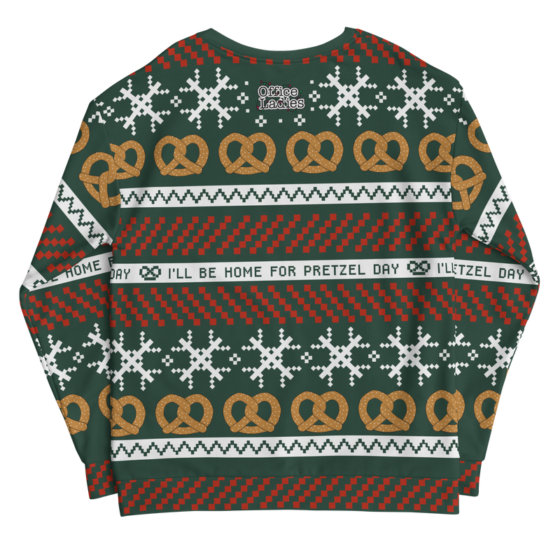 Office Ladies: Pretzel Day "Ugly Sweater" Sweatshirt