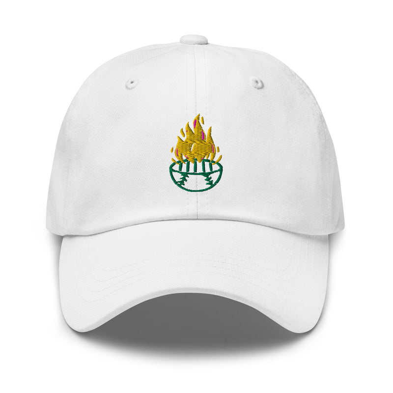 Baseball Bar-B-Cast: Logo Cap (White)