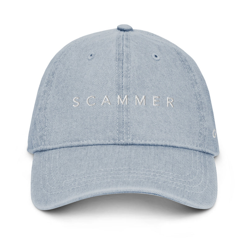 Scam Goddess: Scammer Denim Cap