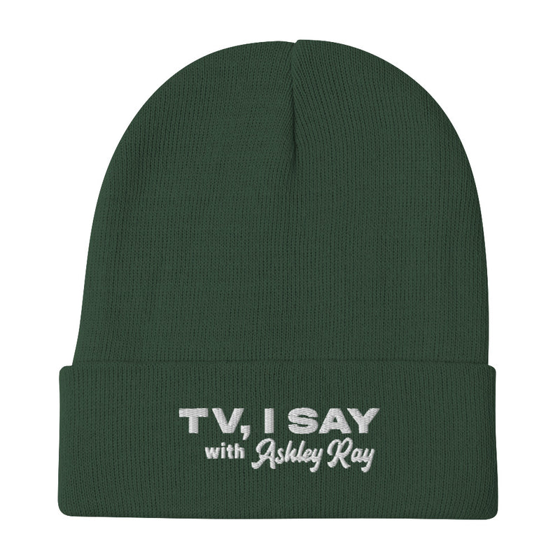 TV, I Say: Embroidered Beanie