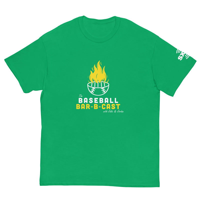 Baseball Bar-B-Cast: T-shirt (Green)
