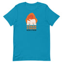 Cartoon illustration of a man with red hair and text reading 'CONAN O'BRIEN NEEDS A FRIEND' on an aquamarine t-shirt.